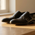 Double Monk Strap Shoes – Genuine Leather